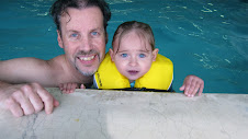 Daddy and Natalie enjoying the water
