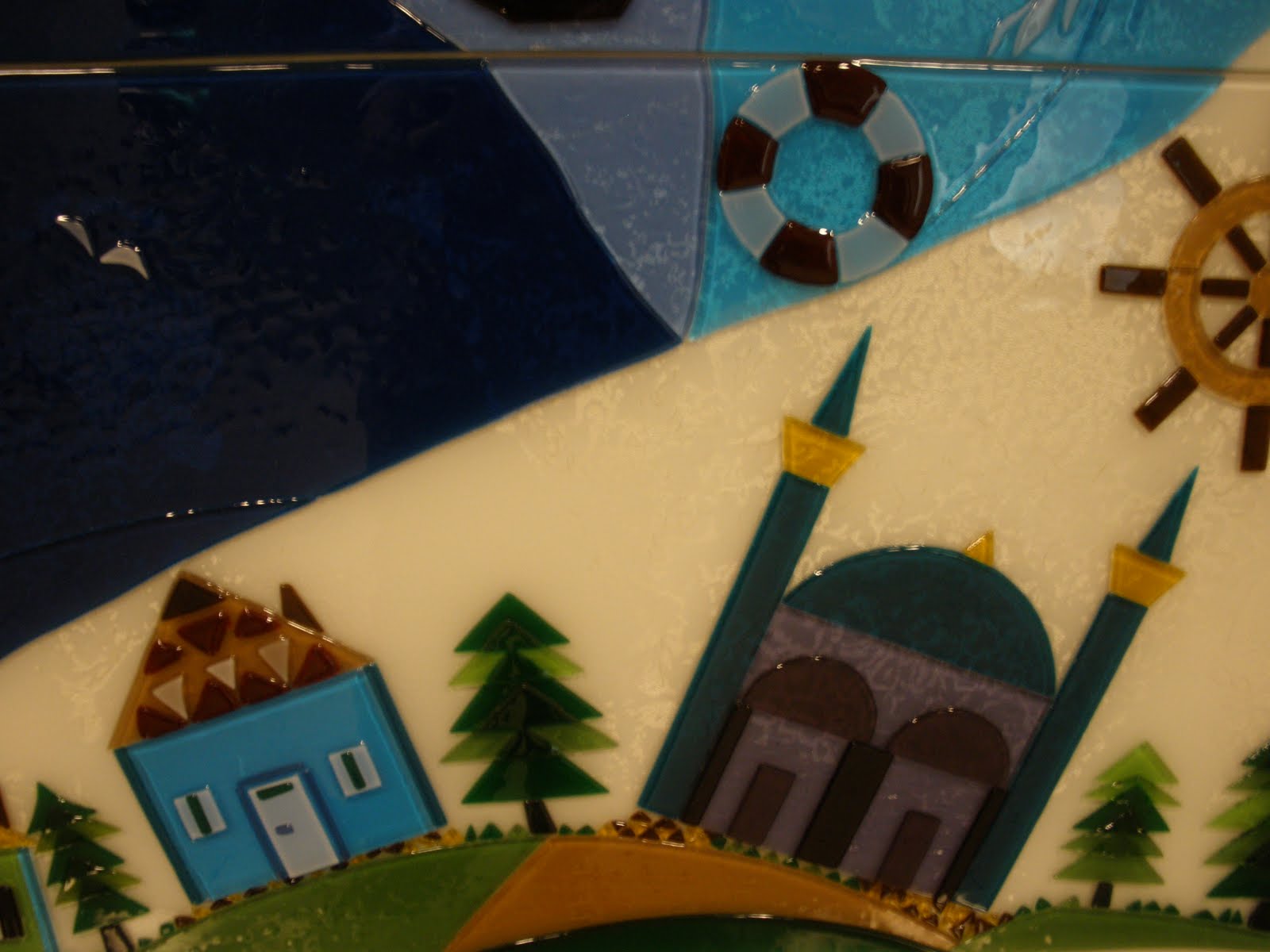 Amy in Istanbul Fused Glass