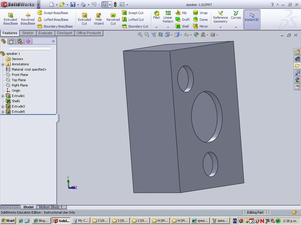 Speaker Design: Solidworks Design JPEGS