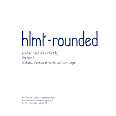 Heather Taylor, hlmt-rounded font preview