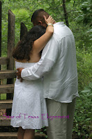 couple embracing after wedding