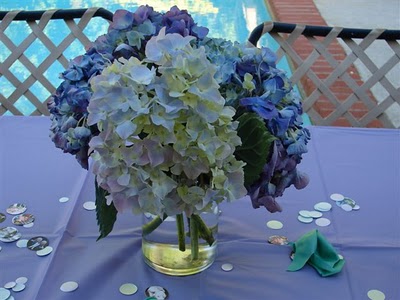Purple blue green and ivory wedding