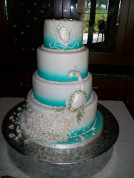 peacock cake themed cakes theme themes teal sandra bridal