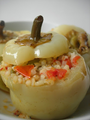 Stuffed Peppers with Bulgur (Bulgurlu Biber Dolması)