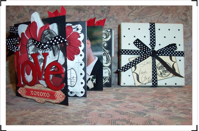 Valentine's Day Love Mini Scrapbook Album in a Box Valentine's Day Love Mini Scrapbook Album in a Box