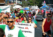 Manifestação na Cantareira