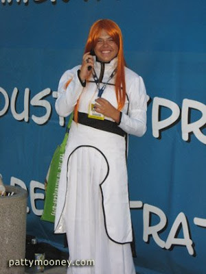 Comic Con male as female character - Photo by San Diego video producer Patty Mooney of Crystal Pyramid Productions