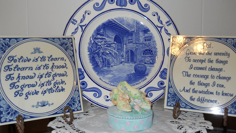 Blue and White collectibles