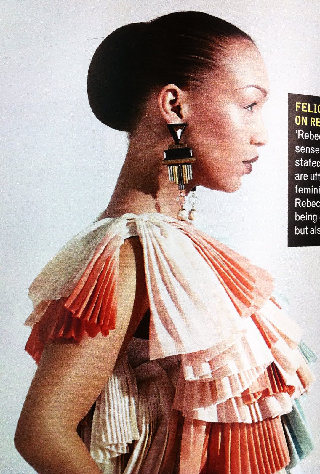 Brimble's World: Felicity Brown on Rebecca ferguson in Grazia
