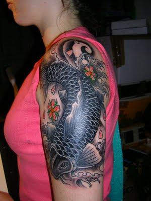 koi fish tattoo meaning. Koi fish animals tattoos