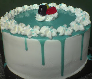 Cake with Blue Ganache
