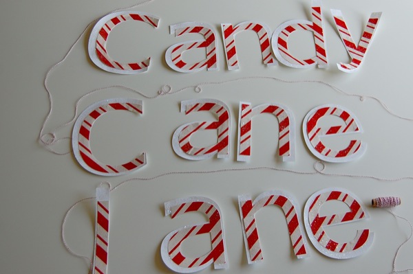 candy cane lane banner