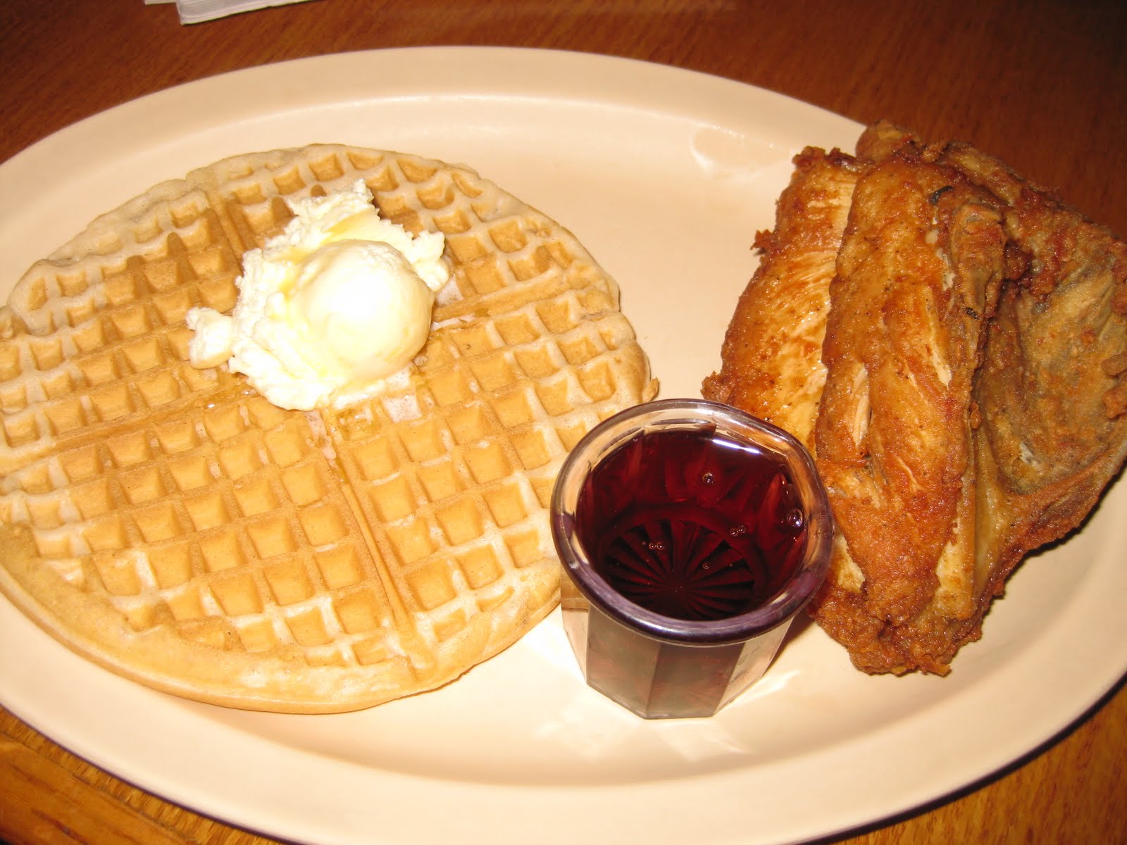 roscoe's chicken n' waffles / LA / still 100 degree sun yeehaw