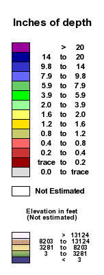 SCALE FOR SNOWFALL IN THE LAST 48 HOURS