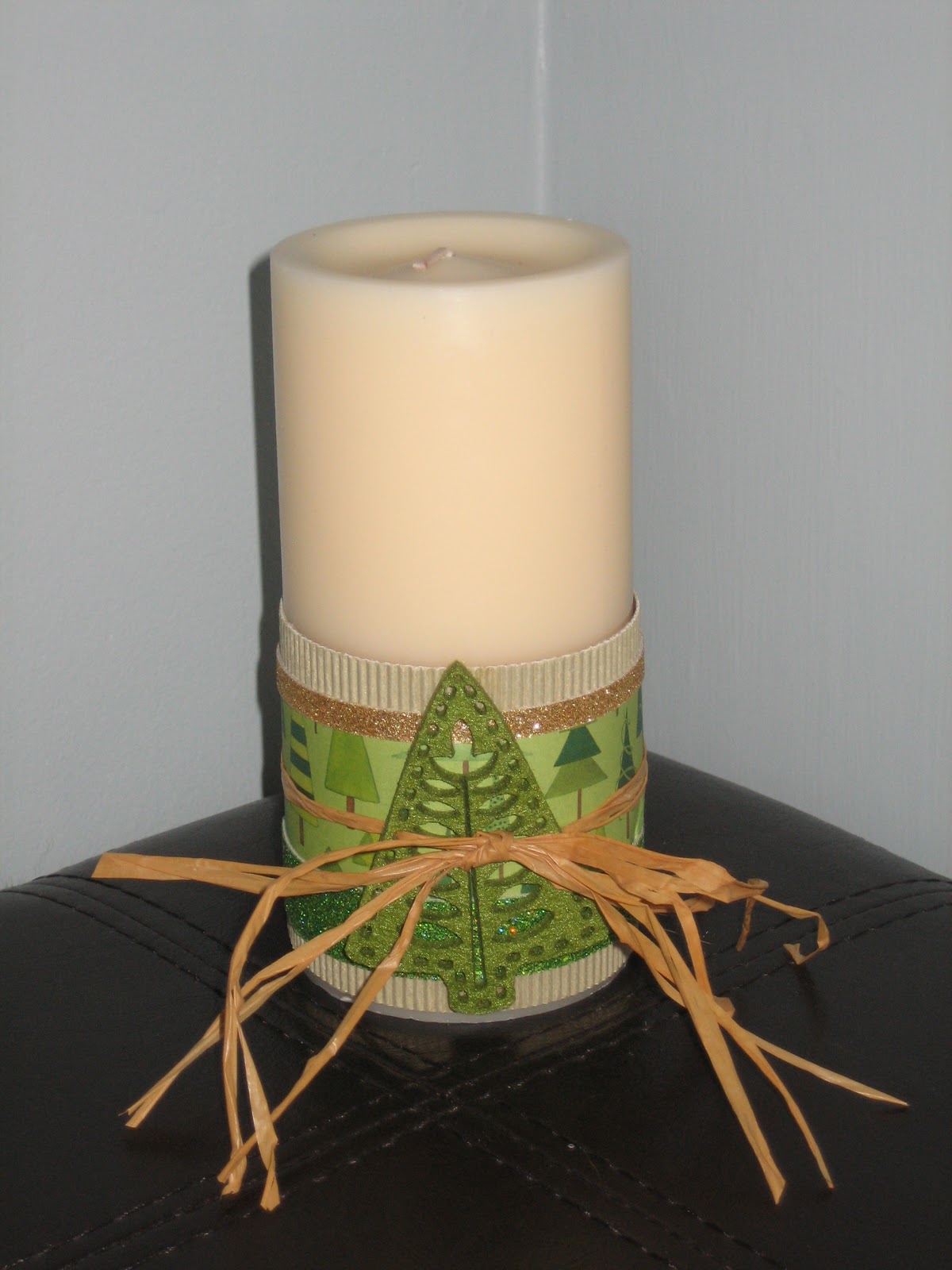 All About Being Inspired Making a Candle WrapThrifty Gifty 7