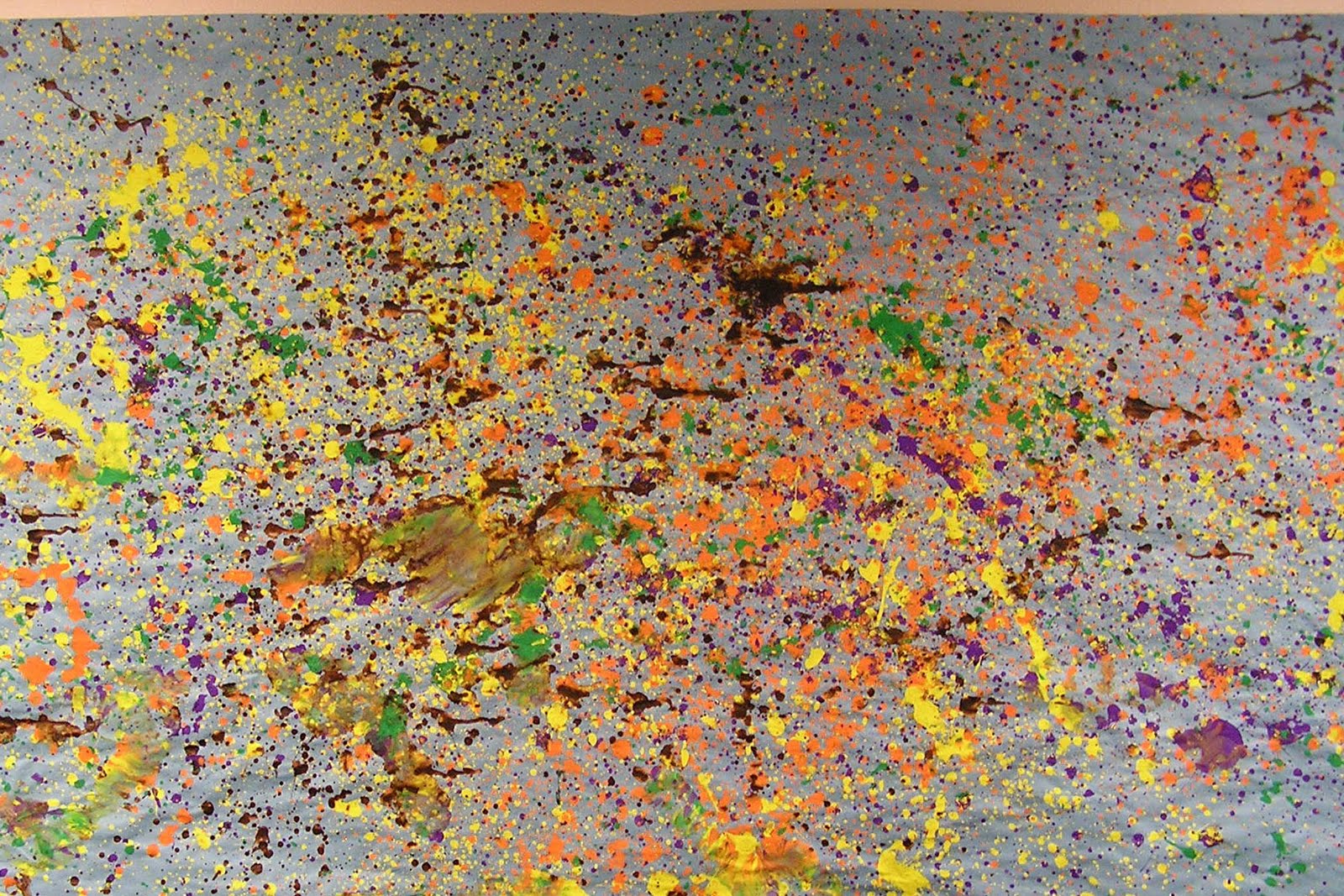 P. C. K. Art Room Painting Like Pollock