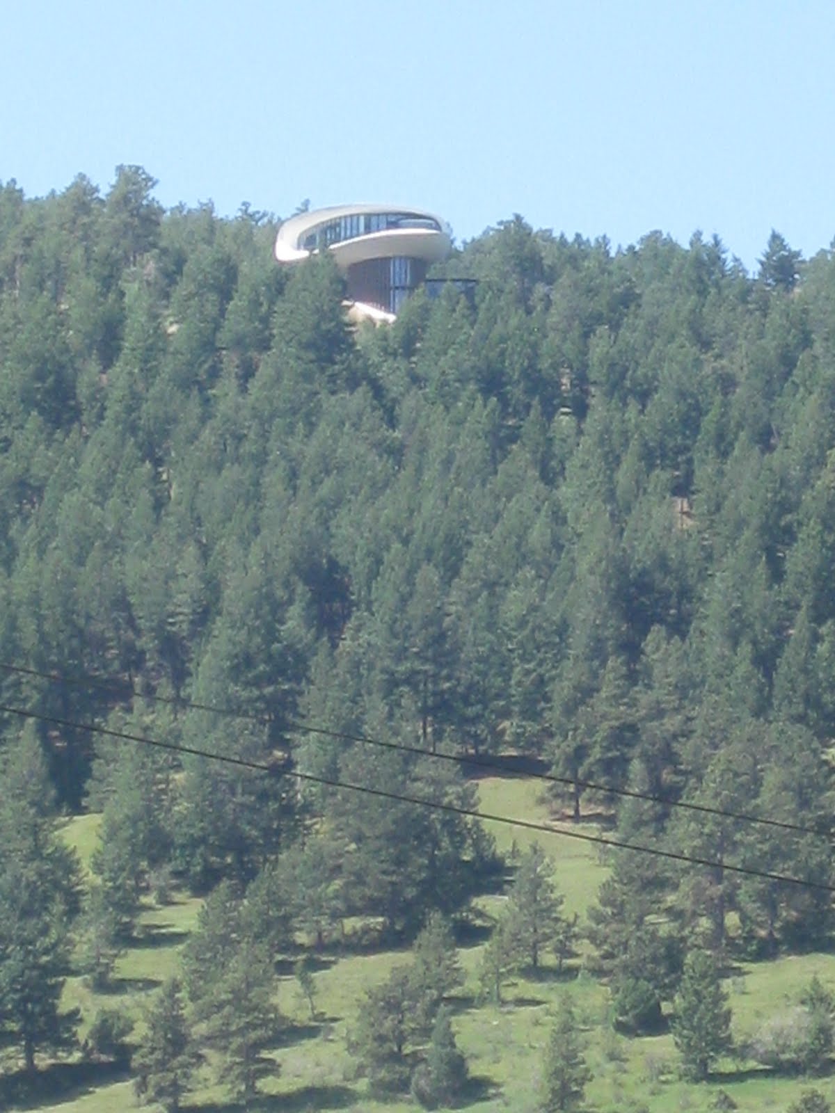 On The Pond Farm Space Ship House, West of Denver
