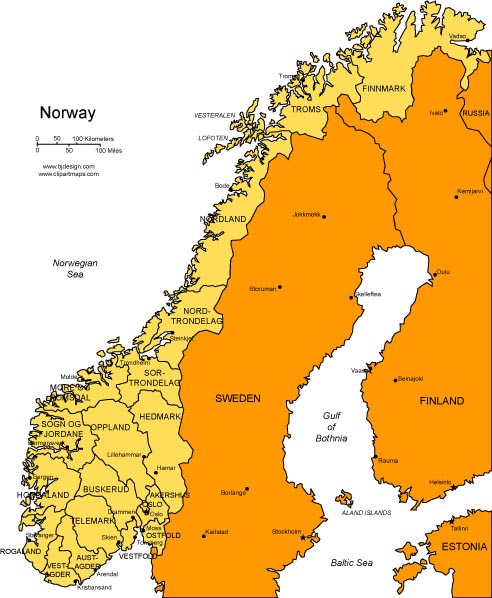norway map clipart - photo #24