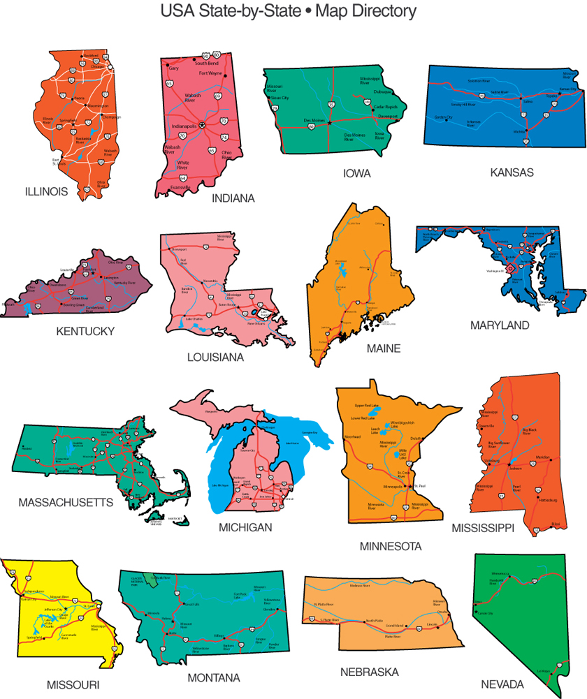 clipart map of us states - photo #26