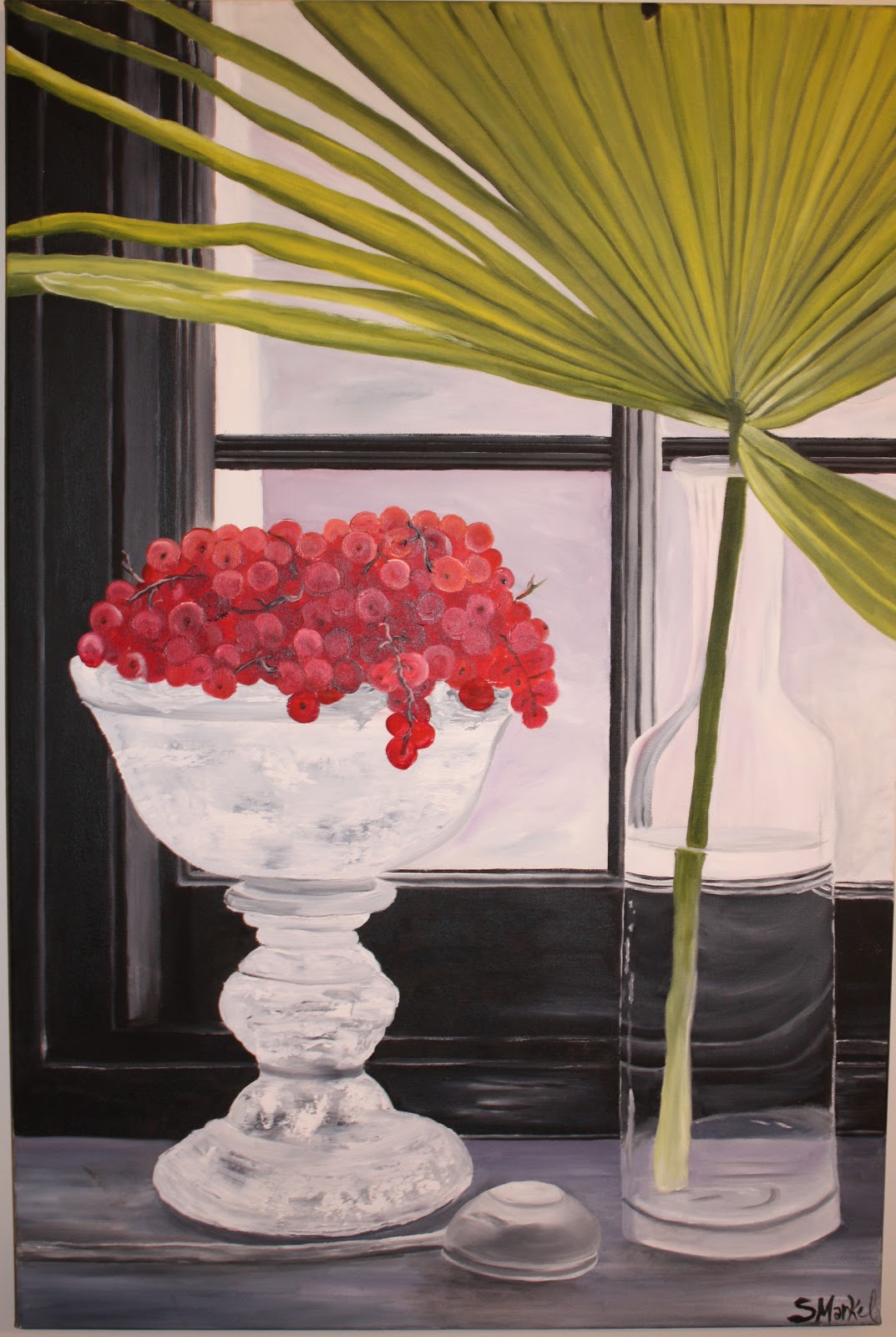 Our Southern Nest: Christmas Oil Painting 2006