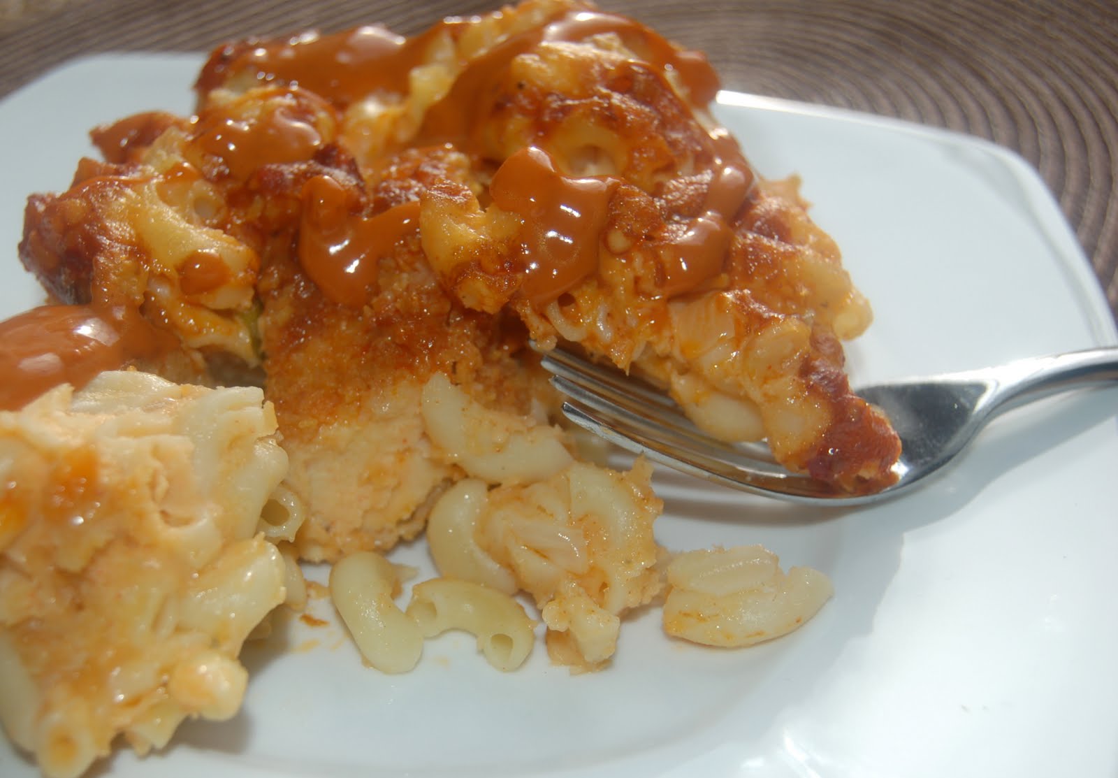 Buffalo Chicken Mac & Cheese Souffle Bombay