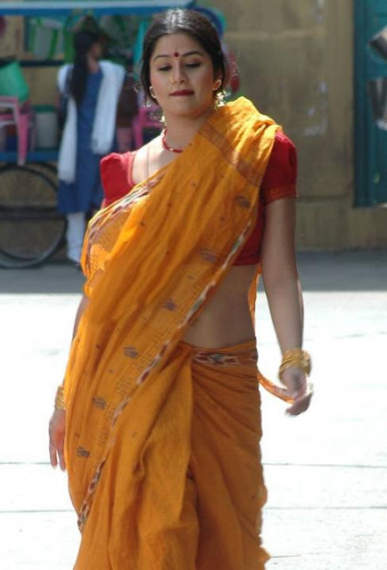 Hot Indian Actress Naval Saree Actress