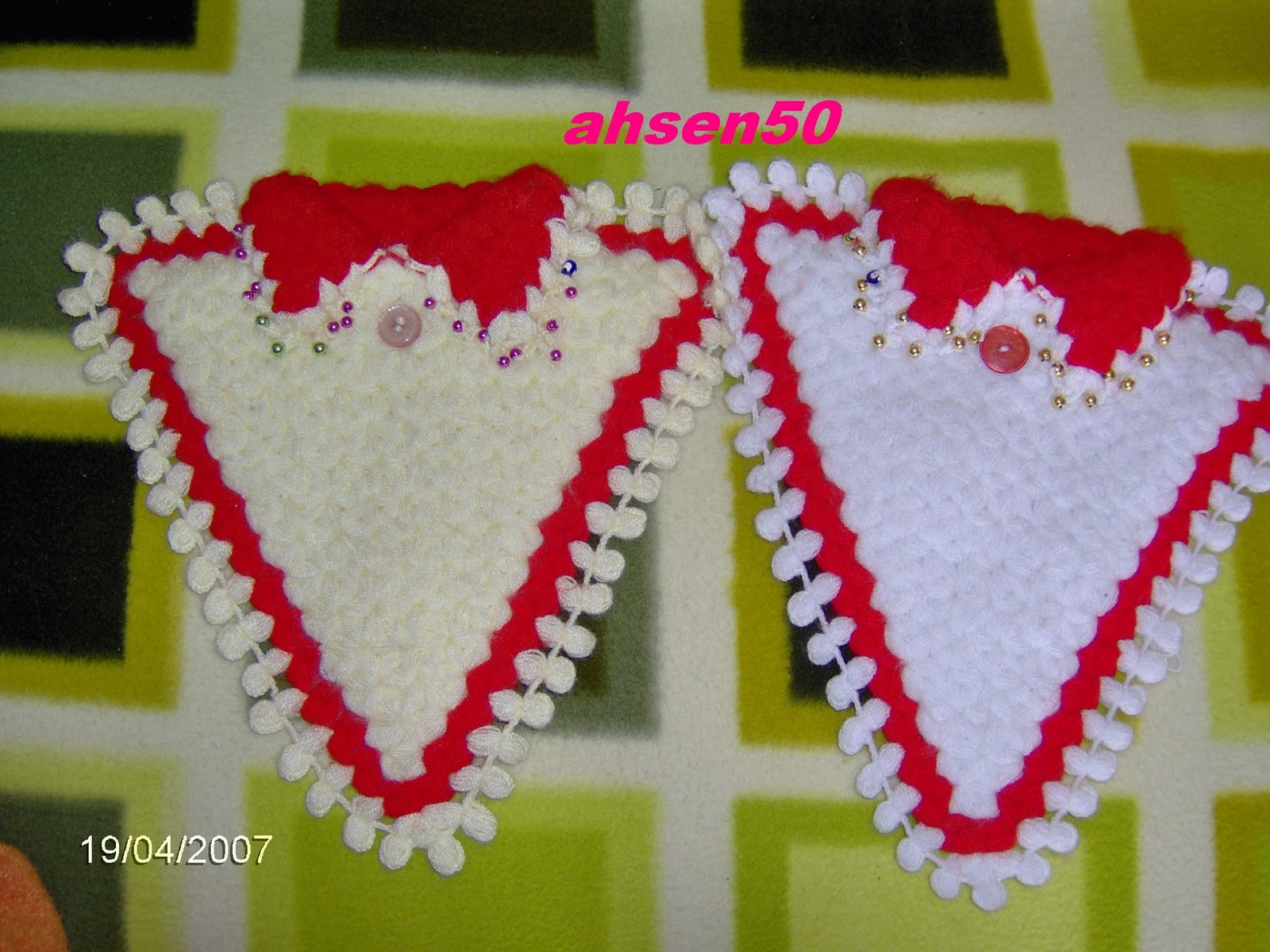 Gül�den motifler yelek ve lif örnekleri