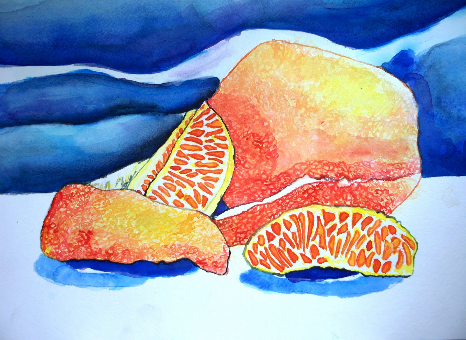 Back to Art Water Color Orange