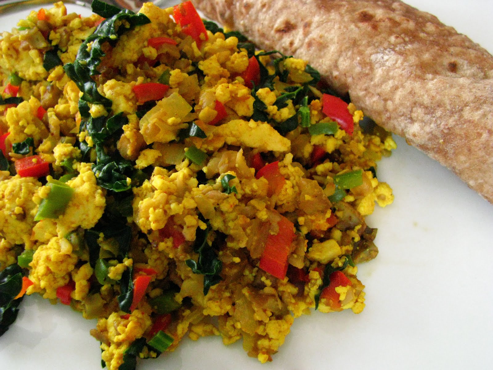 CakeWalk Vegan Monday Tofu Scramble (and Bonus Sweet Potato Smoothie)
