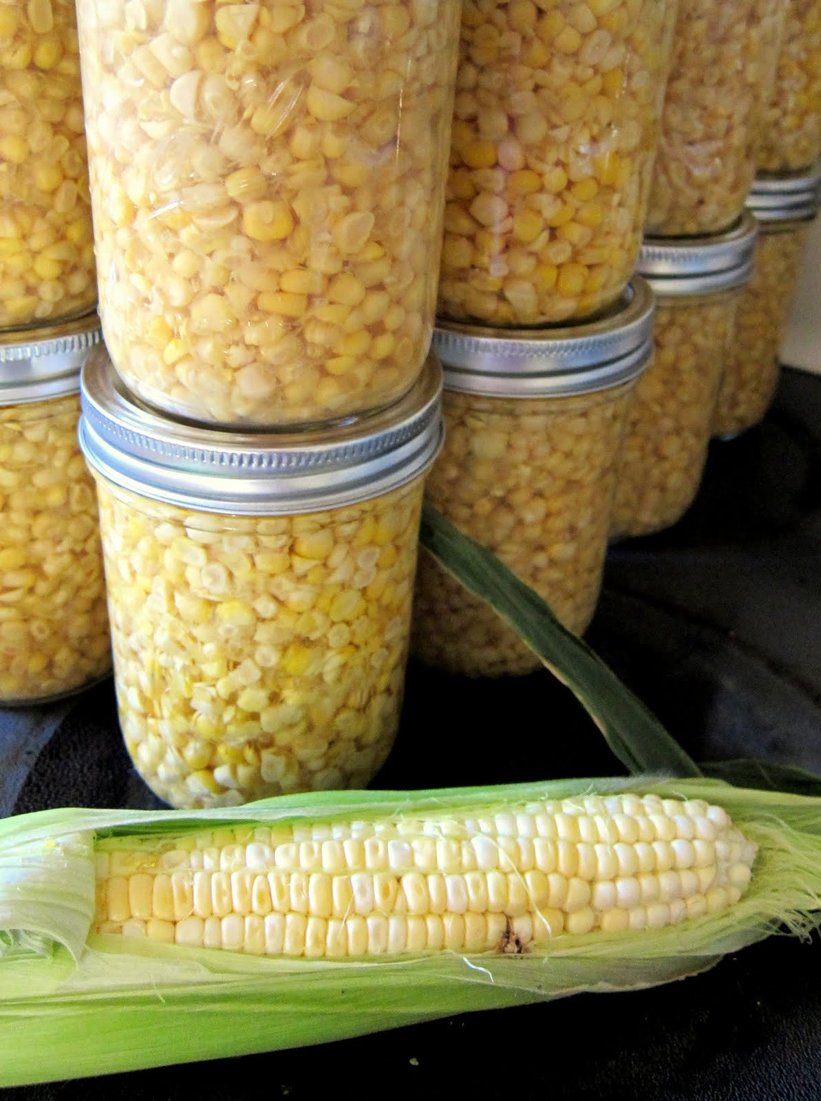 Our Farm Canning Fresh Corn
