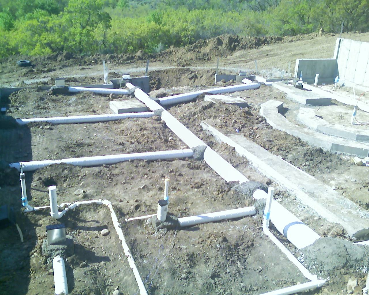 Precision Air Management Homes Sub Slab duct work under the concrete