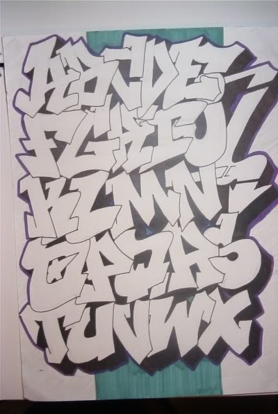 graffiti amazon: Sketch Design Letters A - Z for Graffiti Alphabet on