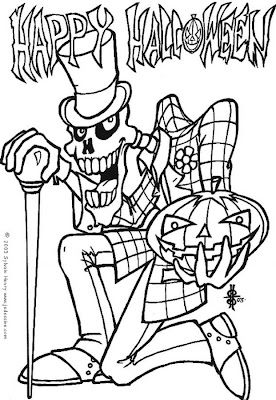 Happy Halloween Skeleton Coloring Pages &gt;&gt; Disney Coloring Pages