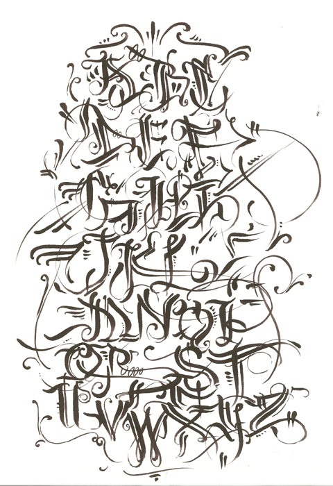 Sketches Letters A   Z