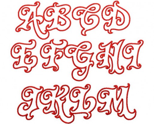 Calligraphy alphabet stock photos