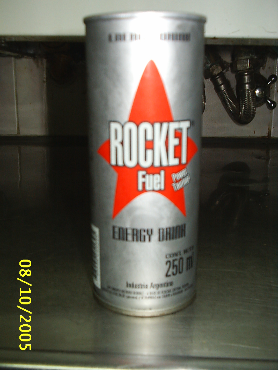 LATAS DE GASEOSAS DE JUAN CRUZ ROCKET FUEL ENERGIZANTE