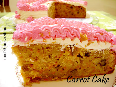 Home Sweet Home: Carrot Cake Ala Secret Recipe