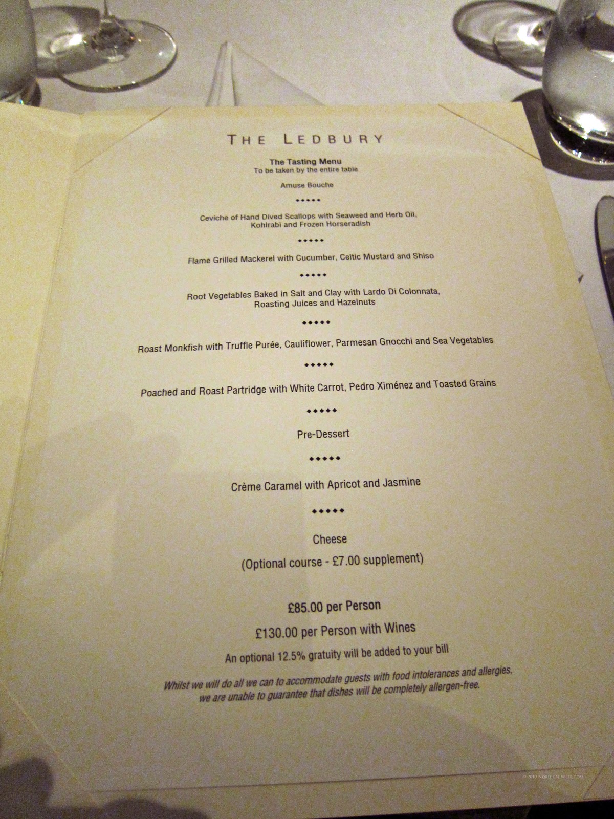 Nordic Nibbler The Ledbury, London Review