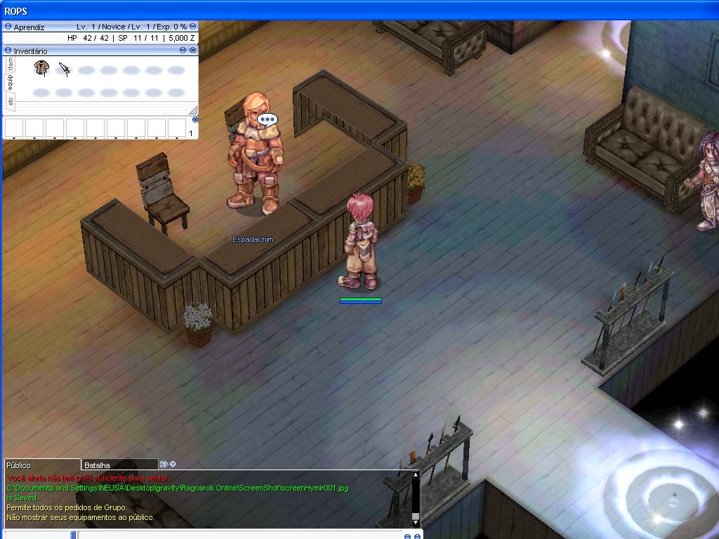 Quests Ragnarok Quest Espadachim (Classe 11)