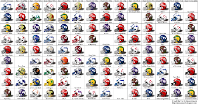 2009 Mountain West Football Schedule (Helmet Style)