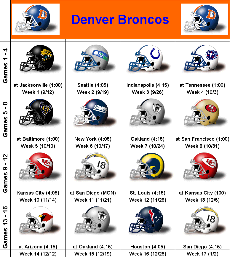Printable Pittsburgh Steelers 2014 Schedule
