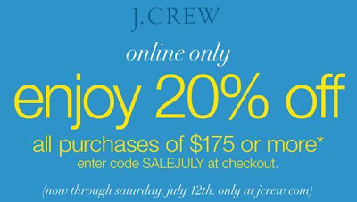 J.Crew Aficionada: Darlings, is it time for a J.Crew coupon code?