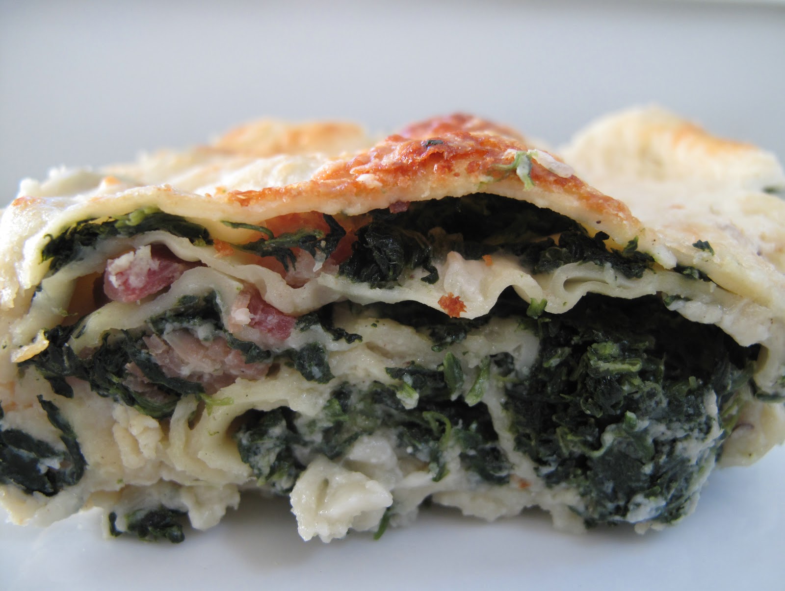 10x10 Ham and Spinach Lasagne
