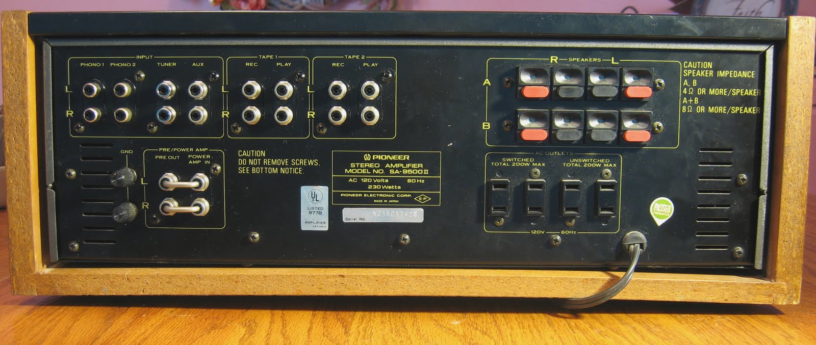 Matt's Vintage Audio Repair Pioneer SA9500II restored!