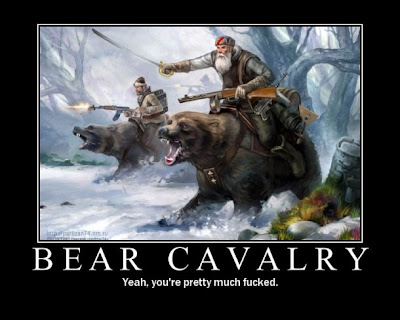 Bear Cavalry Demotivational Poster