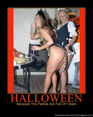 Halloween Parties Demotivational Poster