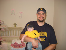 Daddy & AJ - Routing for WVU!  Let's Go Mountaineers!