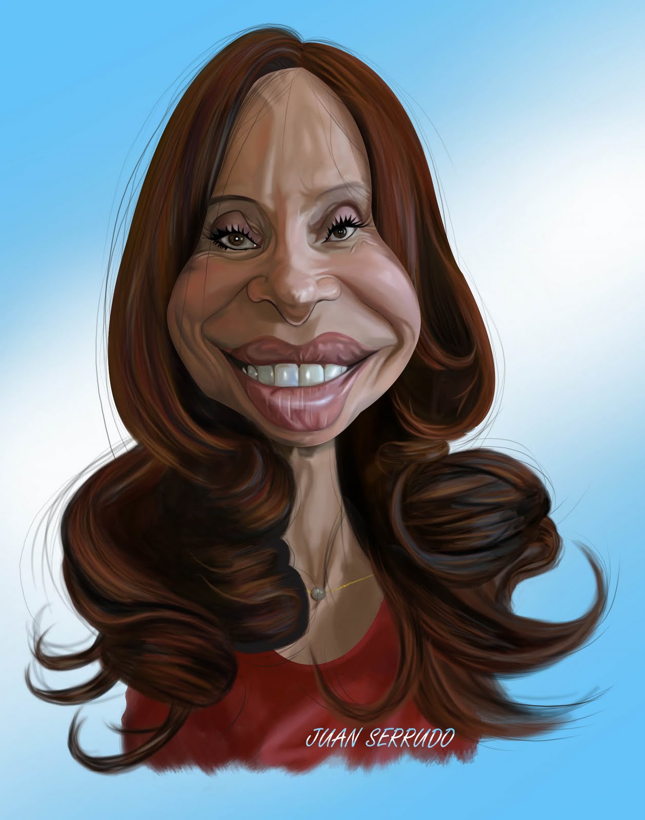 JUAN SERRUDO: Caricatura Cristina