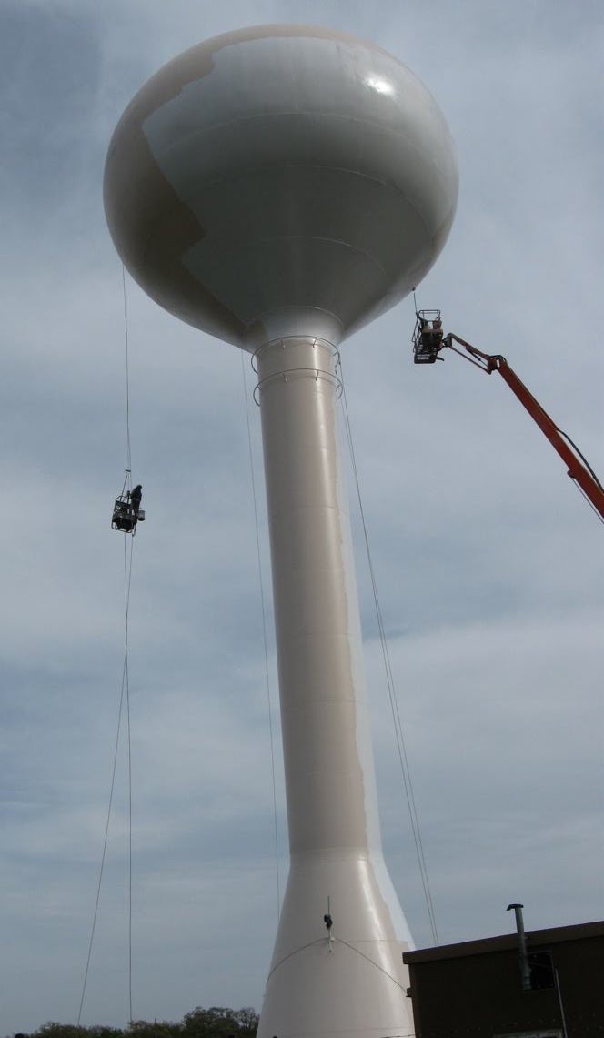 Rensselaer Adventures: Painting the water tower