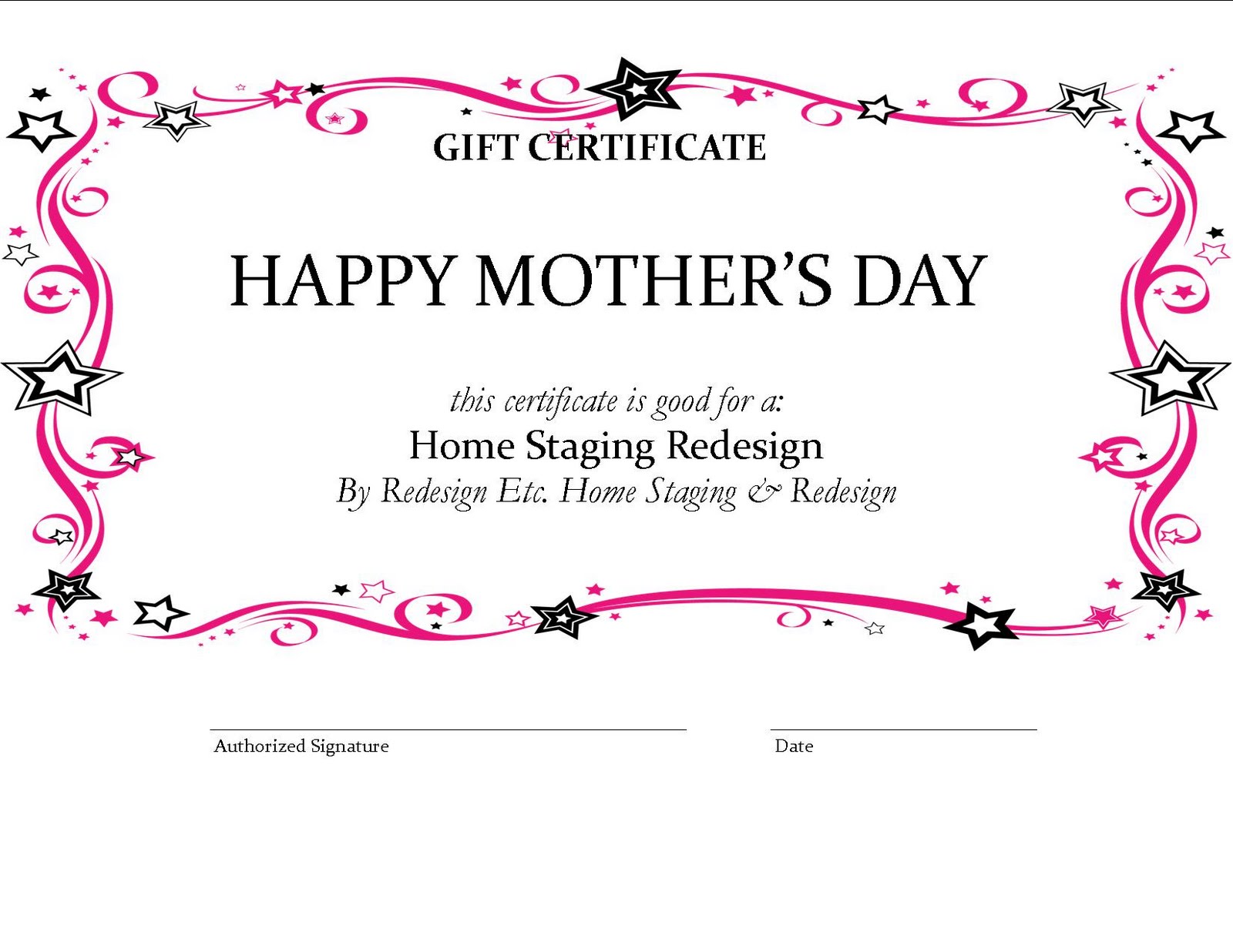 Mothers day gift voucher template VidaNaturalia